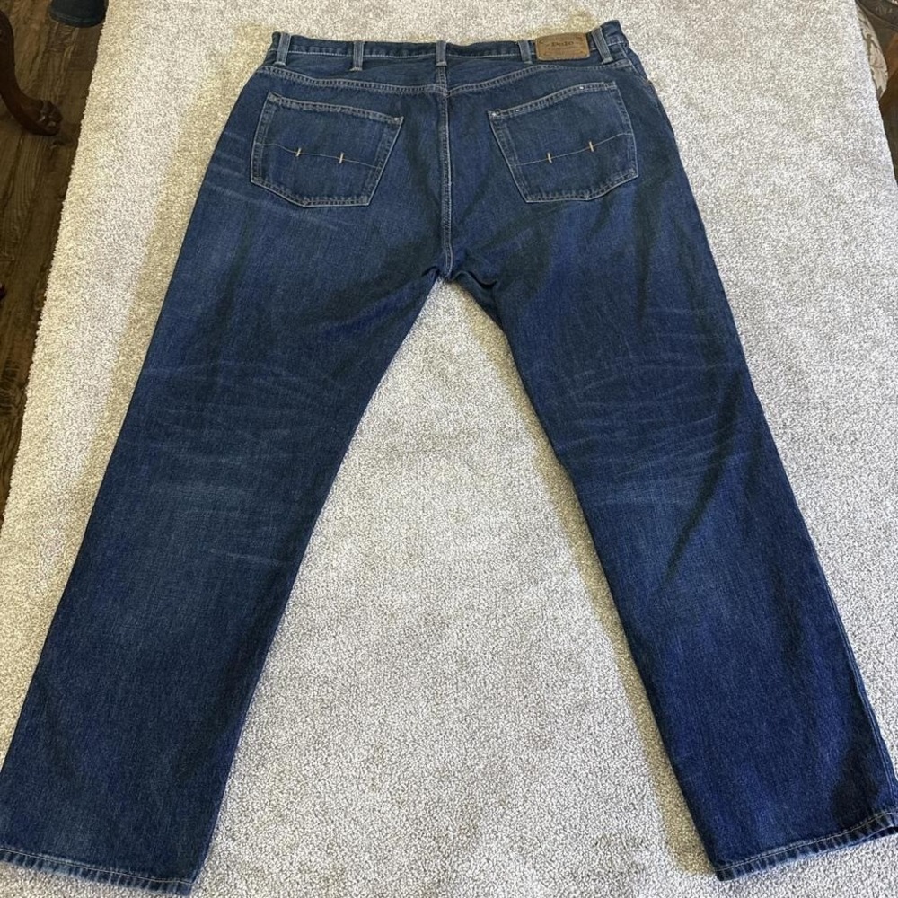 Y2K Polo Blue Jeans 42B x 32 Classic Denim Ralph Lauren Style - Picture 5 of 8